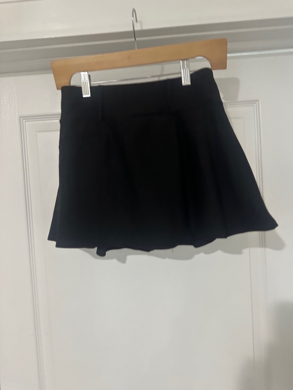 Black Pleated Mini Skirt - Women